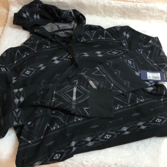NWT Ralph Lauren POLO Hooded Pullover Large - Picture 1 of 6